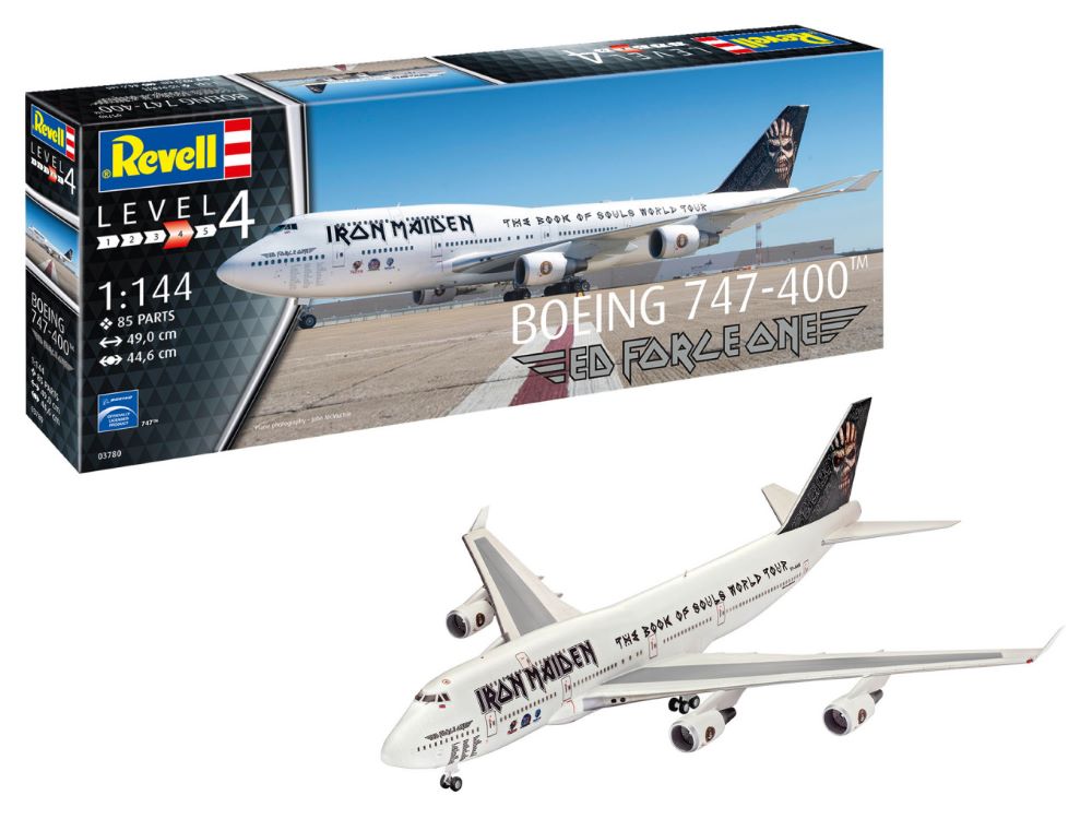 Revell of Germany 03780 1:144 Boeing 747-400 Ed Force One Jet Plastic Model Kit