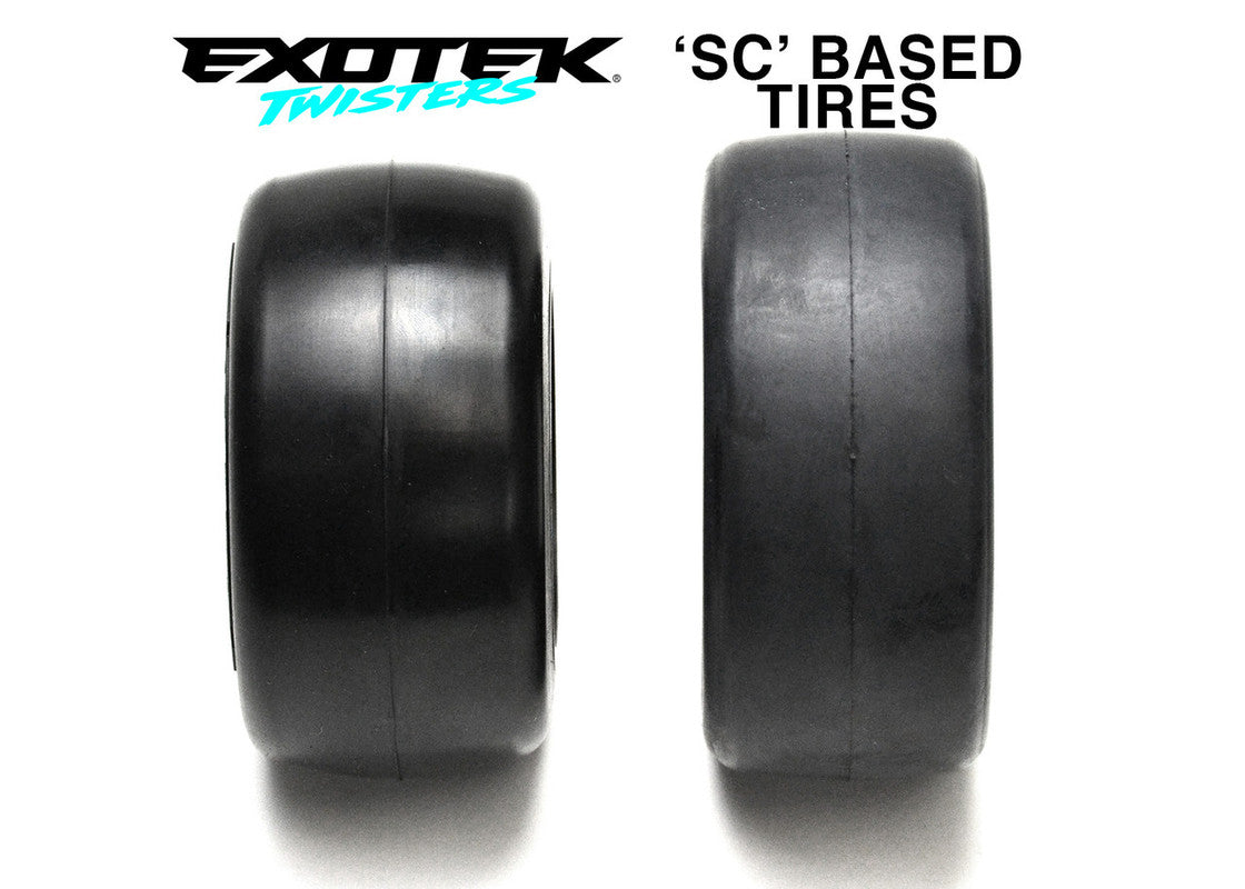 Exotek Racing 2155 Twister Pro Drag Tire and Wheel Set with Firm Foam Inserts