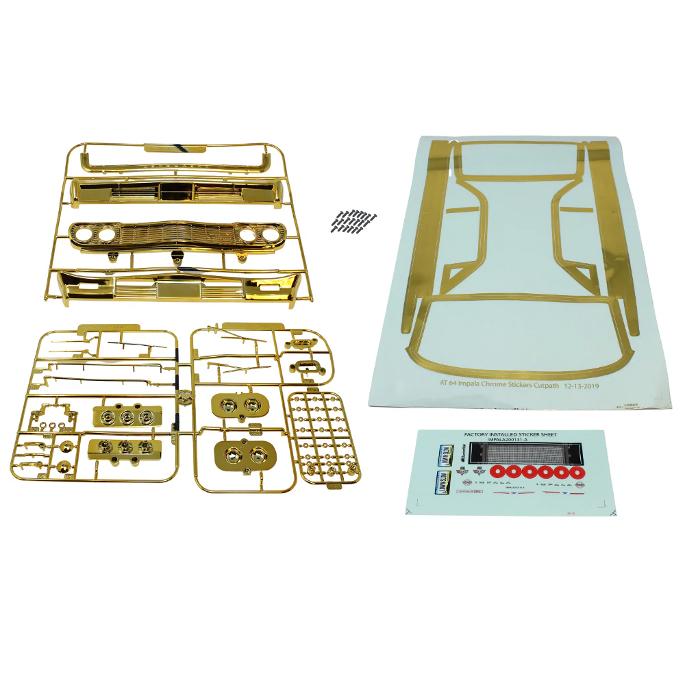 Redcat Racing 14428 1964 Impala Gold Parts Set with Stickers