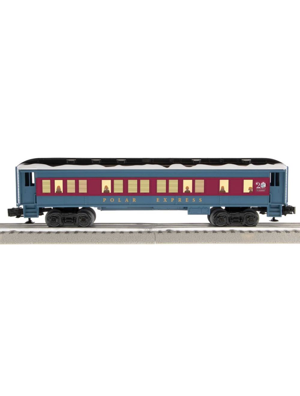 Lionel 2427720 O The Polar Express 20th Anniversary White Roof Coach