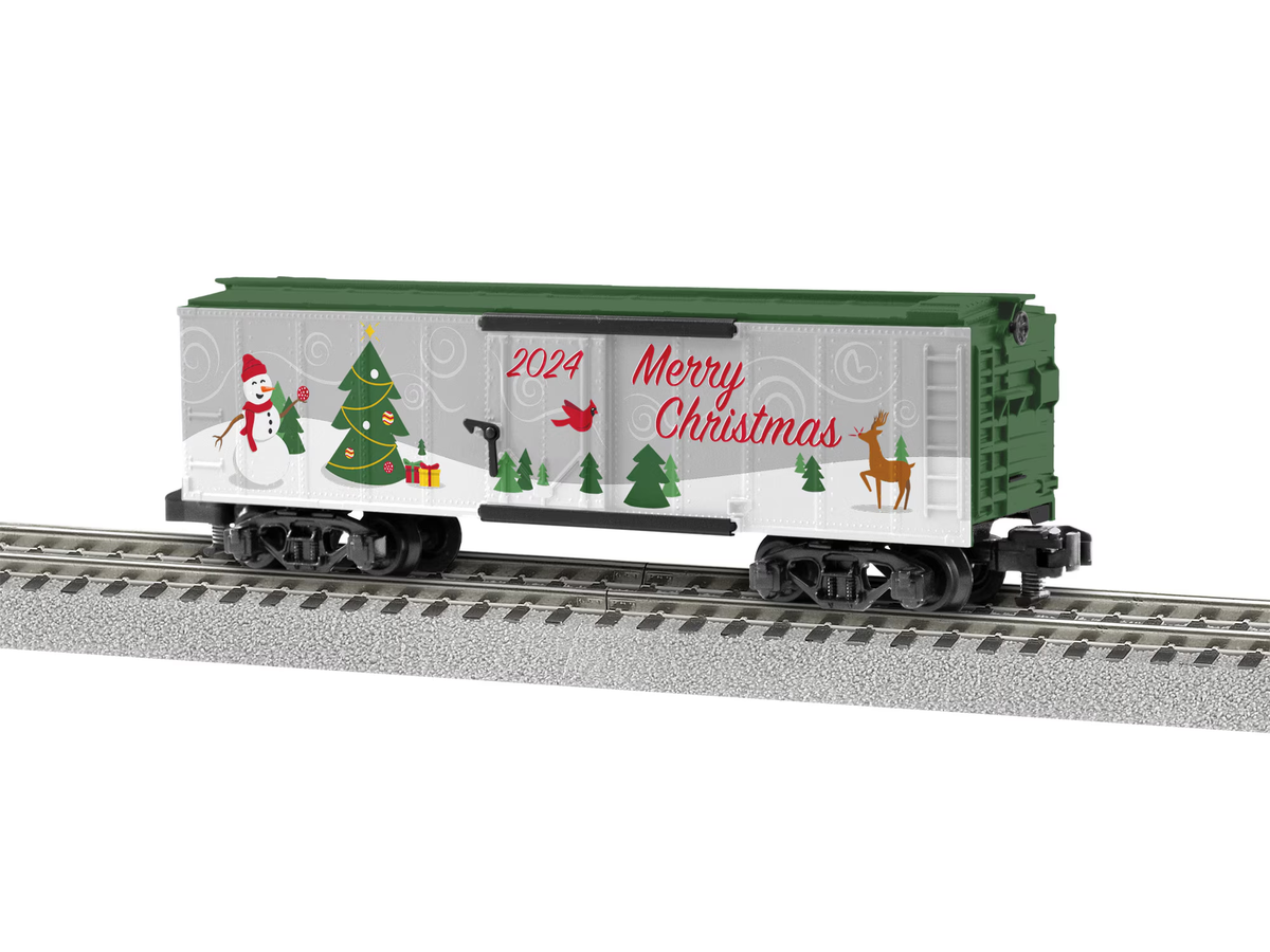 American Flyer 2419010 S 2024 Christmas Boxcar NIB