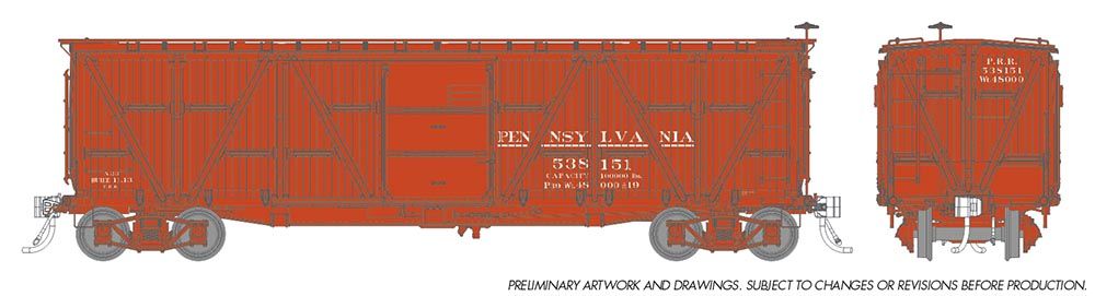 Rapido Trains 177004A HO PRR X23 PRR Boxcar Single Car