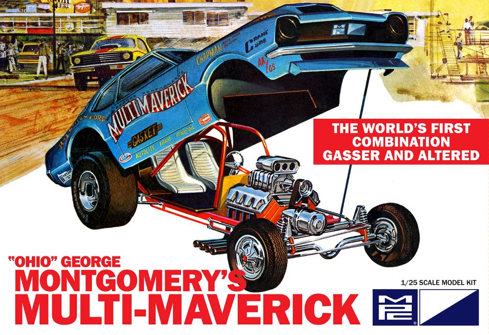 MPC 1005 1:25 "Ohio" George Montgomery's Multi Maverick Funny Car Plastic Kit