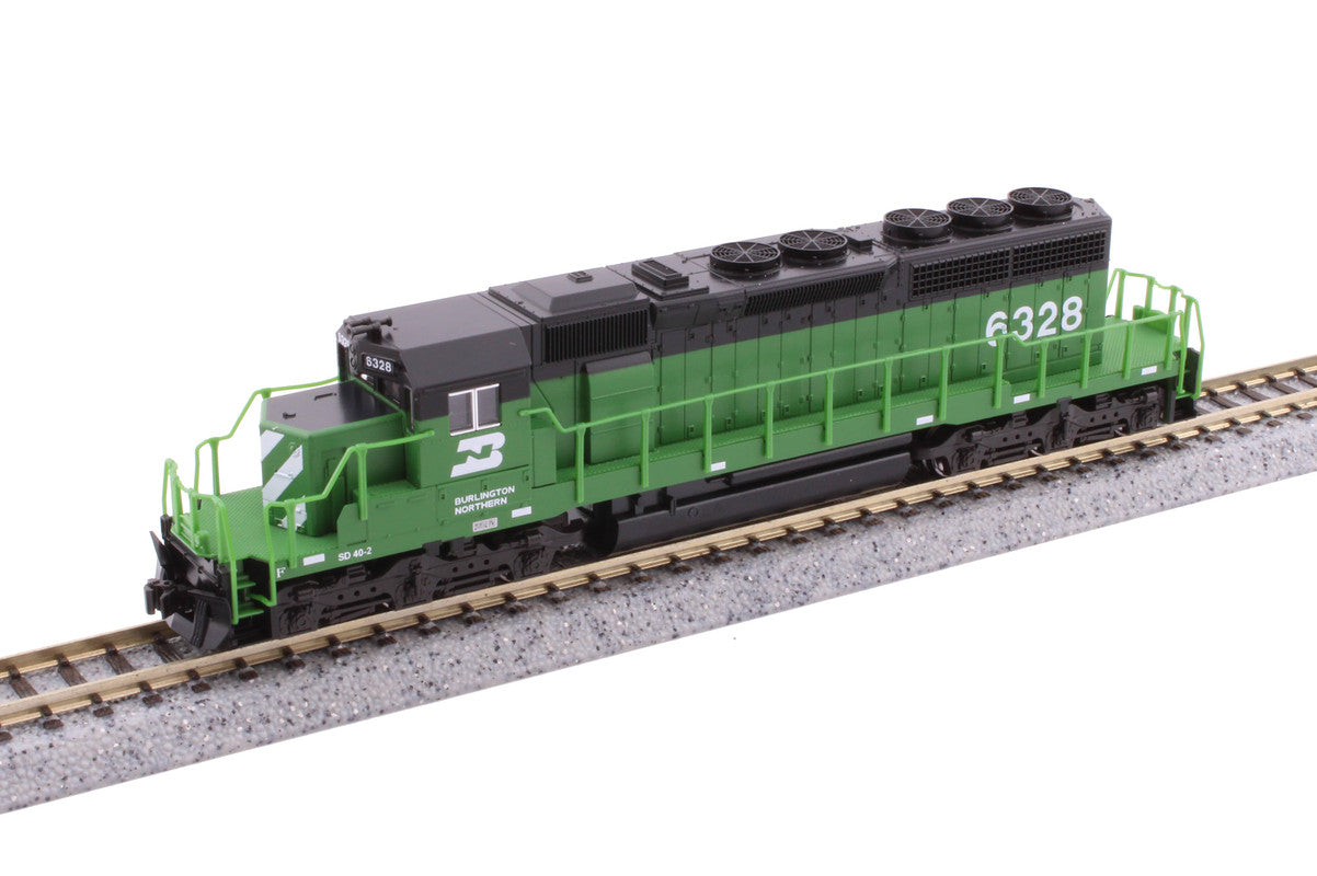 Kato 176-4822 N Burlington Northern Early EMD SD40-2 Diesel Locomotive #6328