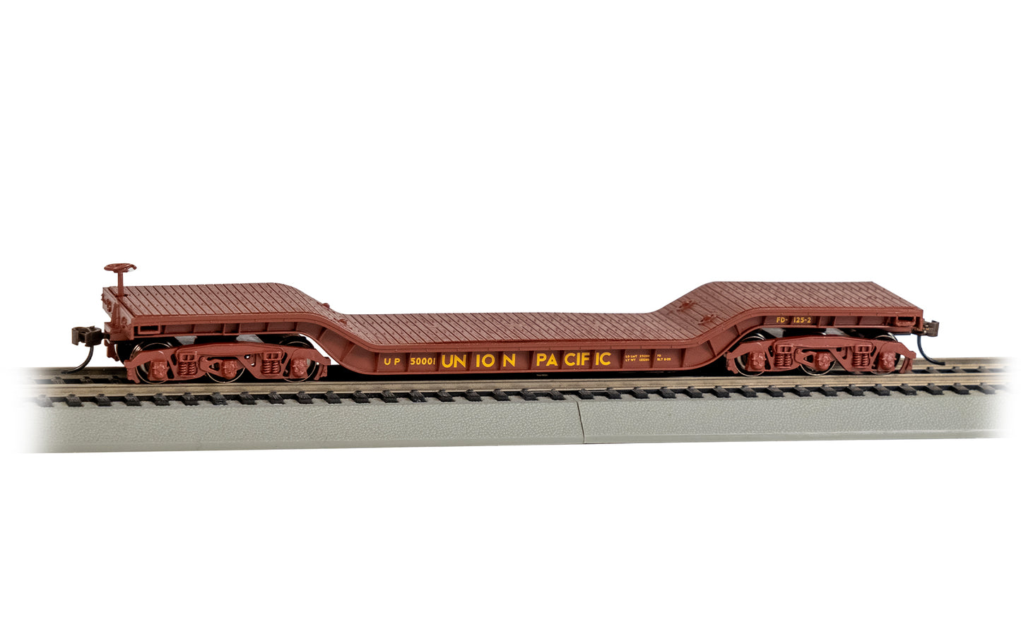 Bachmann 18338 HO Union Pacific 52' Center-Depressed Flat Car #50001