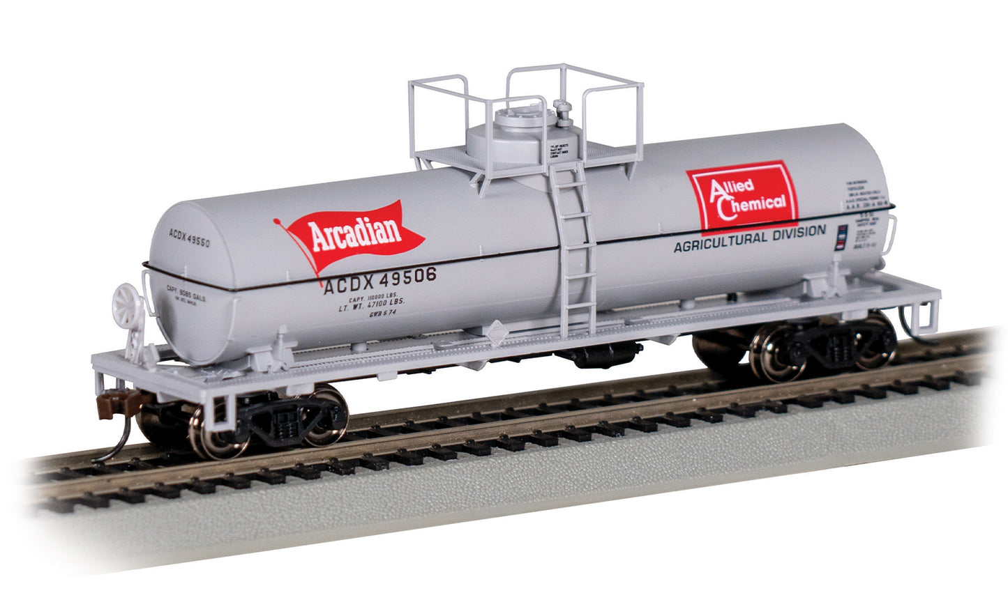 Bachmann 75811 HO Allied Chemical/Arcadian Chemical Tank Car #49506