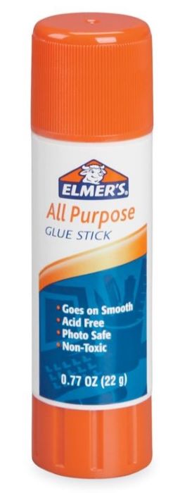 Elmer's Glue E516 White Application All-Purpose Permanent Glue Stick - 0.77 oz.