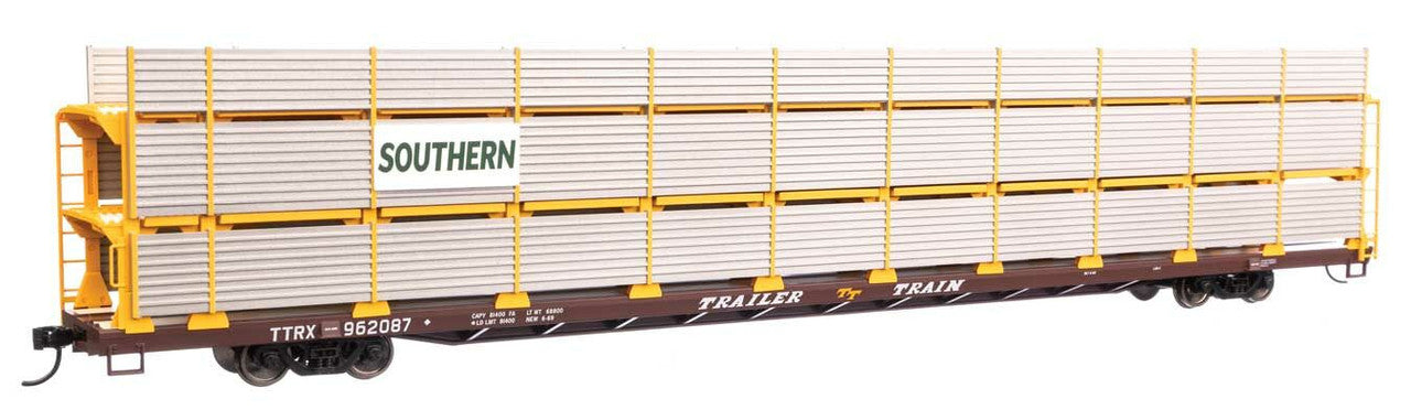 Walthers 910-8323 HO SOU 89' Tri-Level Shielded Auto Rack Flatcar #962087