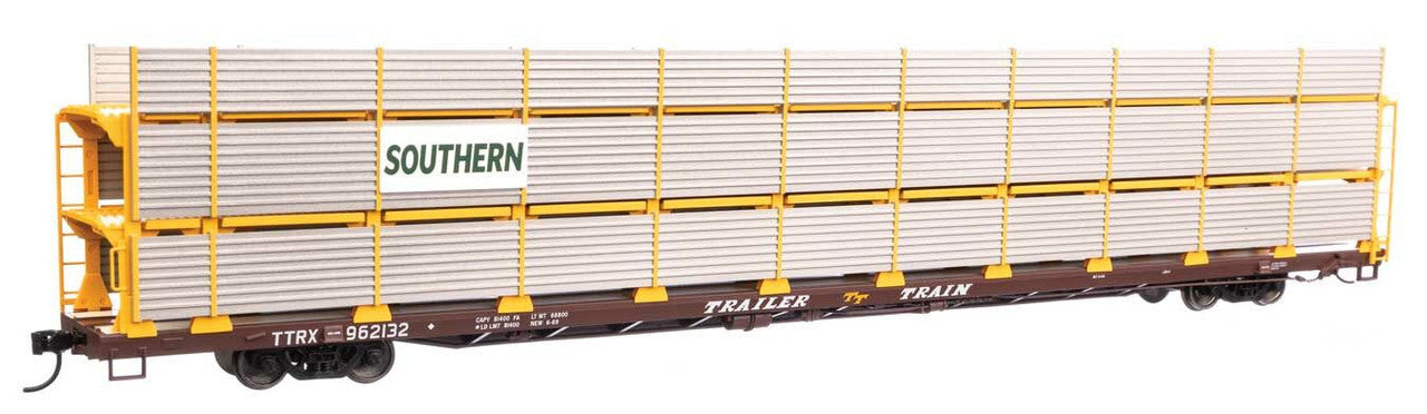 Walthers 910-8324 HO SOU 89' Tri-Level Shielded Auto Rack Flatcar #962132