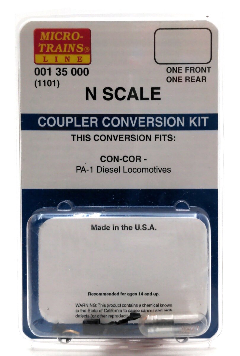 Micro-Trains 00135000 (1101) N Coupler Conversion Kit:Con-Cor PA-1 Desel Loco.