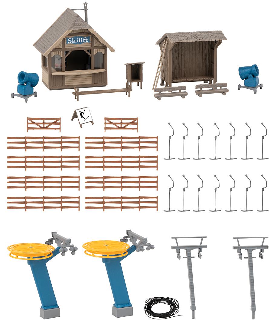 Faller 134003 HO Tow Lift with Kiosk Building Kit