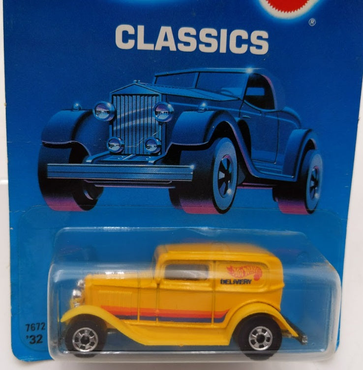 Hot Wheels 7672 1:64 '32 Ford Hot Wheels Yellow Delivery Die Cast