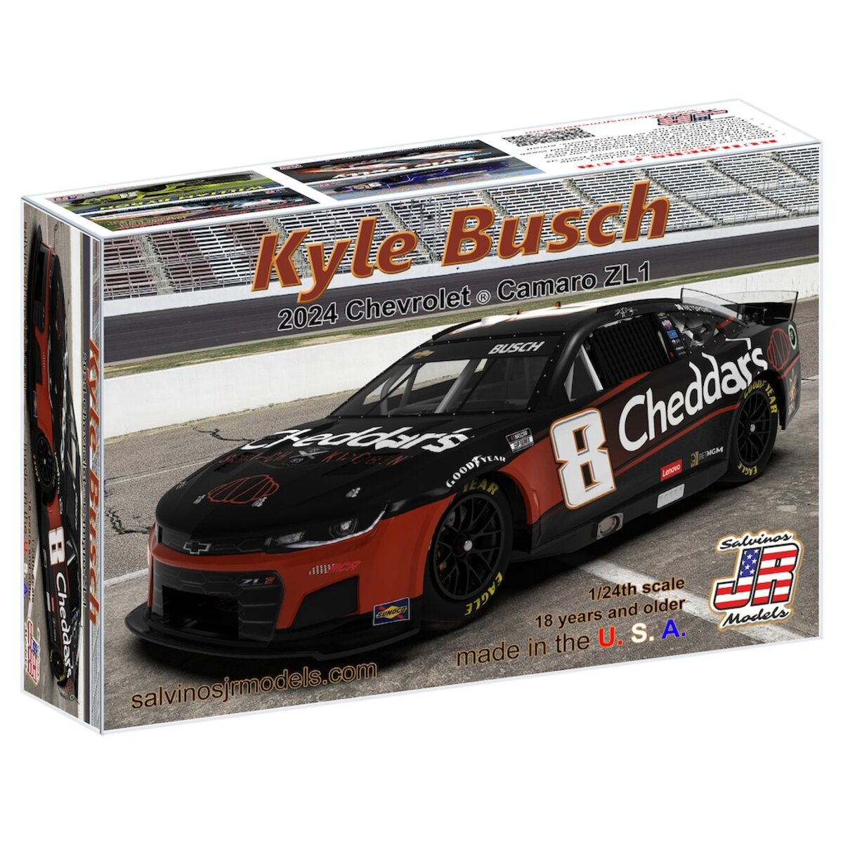 Salvinos JR Models 2024KBP 1/24 Kyle Busch 2024 NASCAR Chevrolet Model Kit