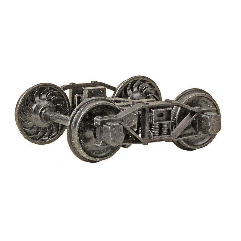 Kadee 752 O 2 Rail Arch Bar Metal Trucks with 33" Ribbed Back Metal Wheels
