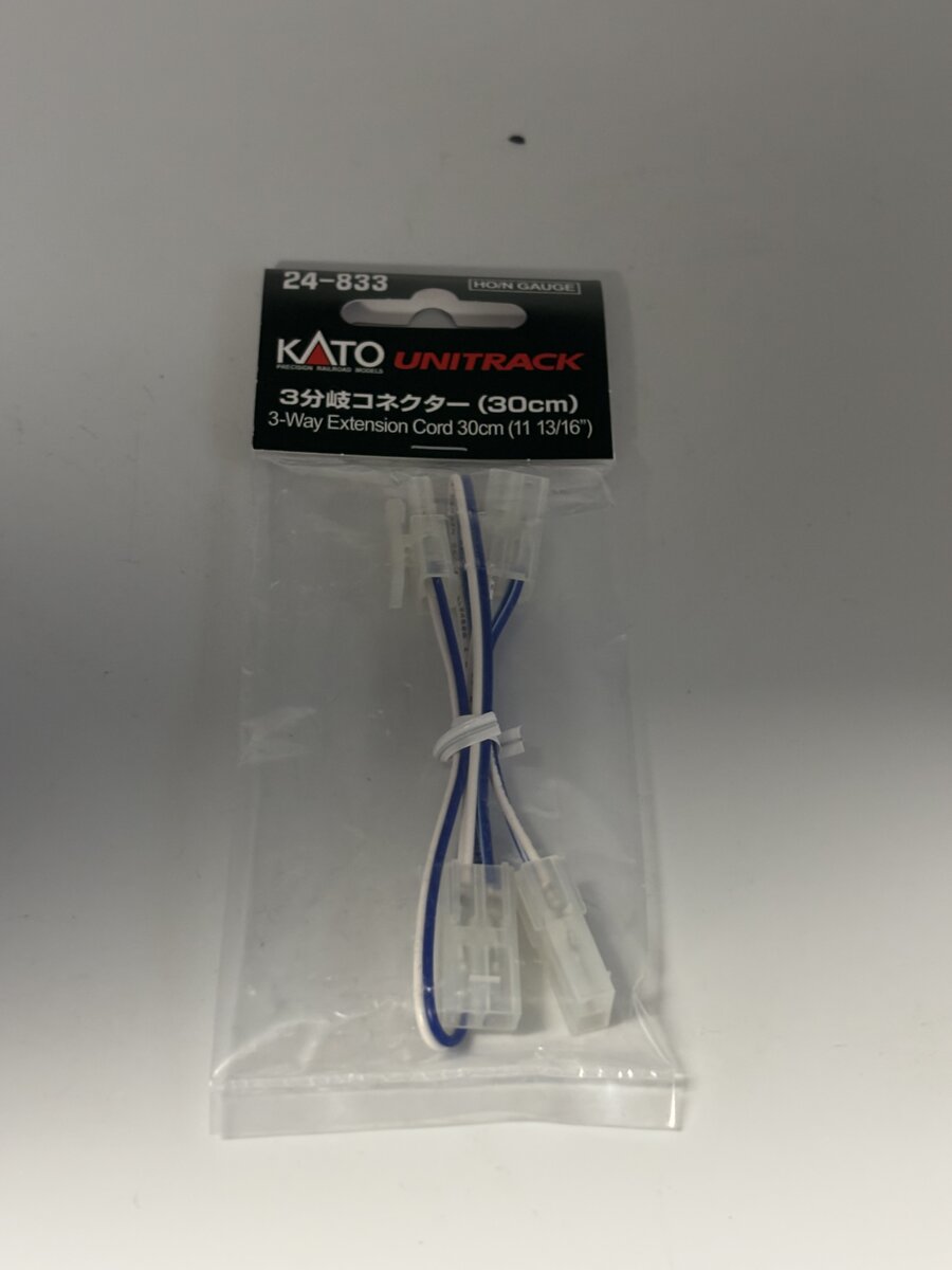 Kato 24-833 N / HO Gauge Unitrack 30 cm Extension Cord 3-Way