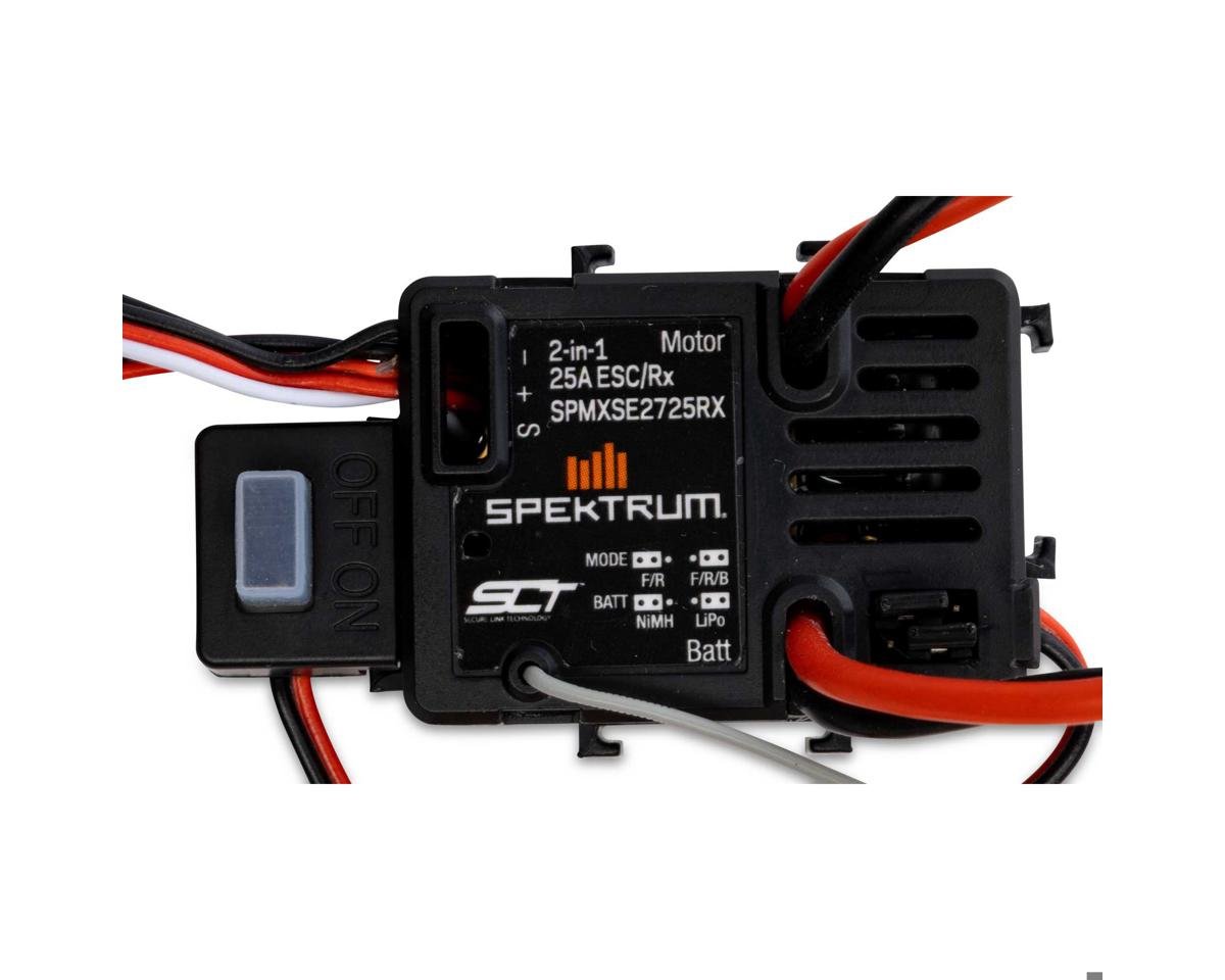Spektrum SPMXSE2725RX 1:18 Rock Crawler 25 Amp Brushed 2-in-1 ESC & SLT Receiver