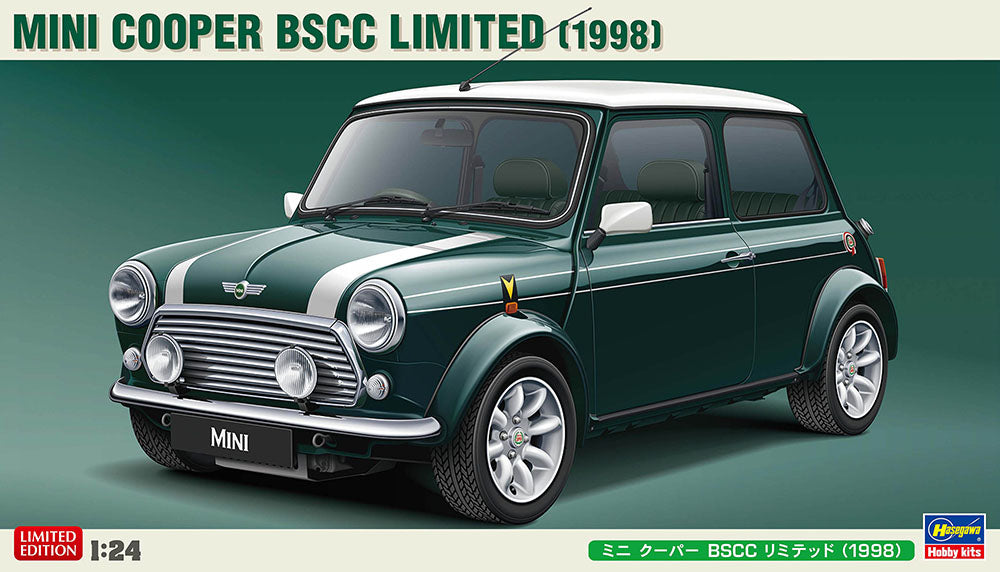 Hasegawa 20694 1:24 1998 Mini Cooper BSCC Limited Car Plastic Model Kit