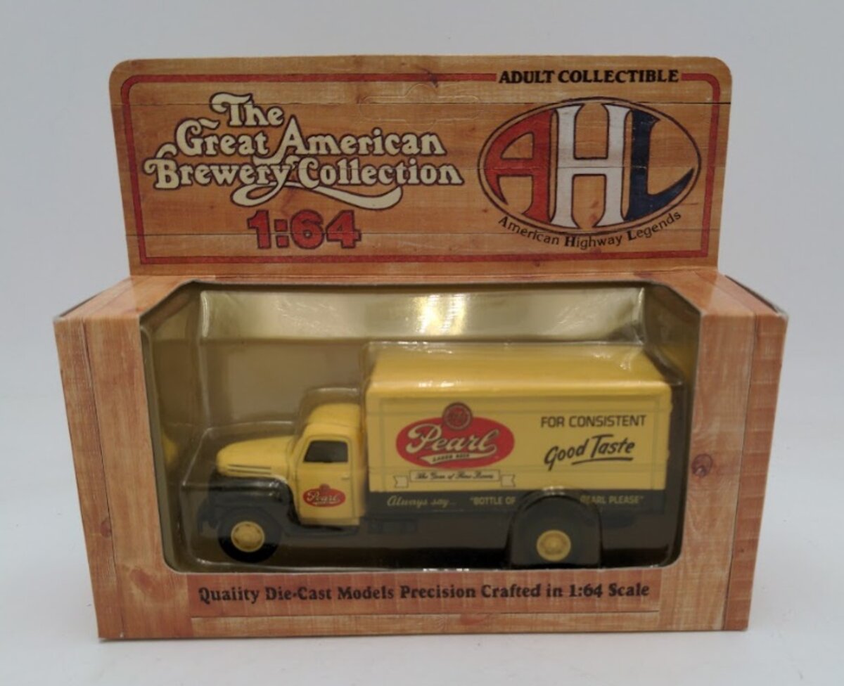 AHL L05084 1:64 Die-Cast Blue & Beige Pearl Lager Beer Delivery Truck Ford F-5