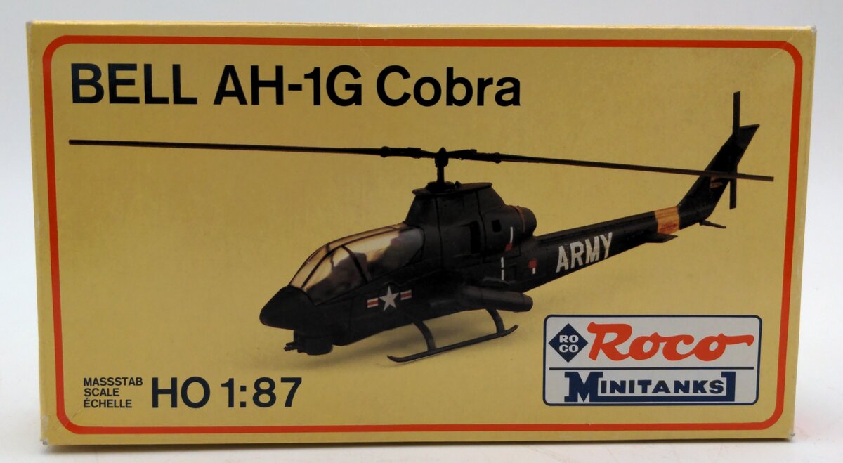 Roco 247 1:87 Minitanks Bell AH-1G Cobra Army Helicopter Model Kit