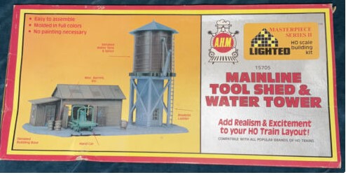 AHM 15705 HO Mainline Tool Shed & Water Tower Building Kit