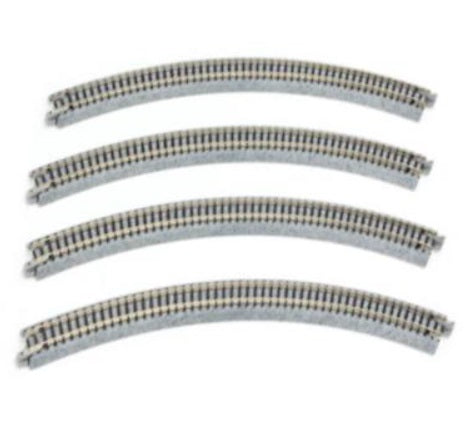 Kato 20-132 N 13-3/4" Radius 45° Curved UniTrack Single Piece