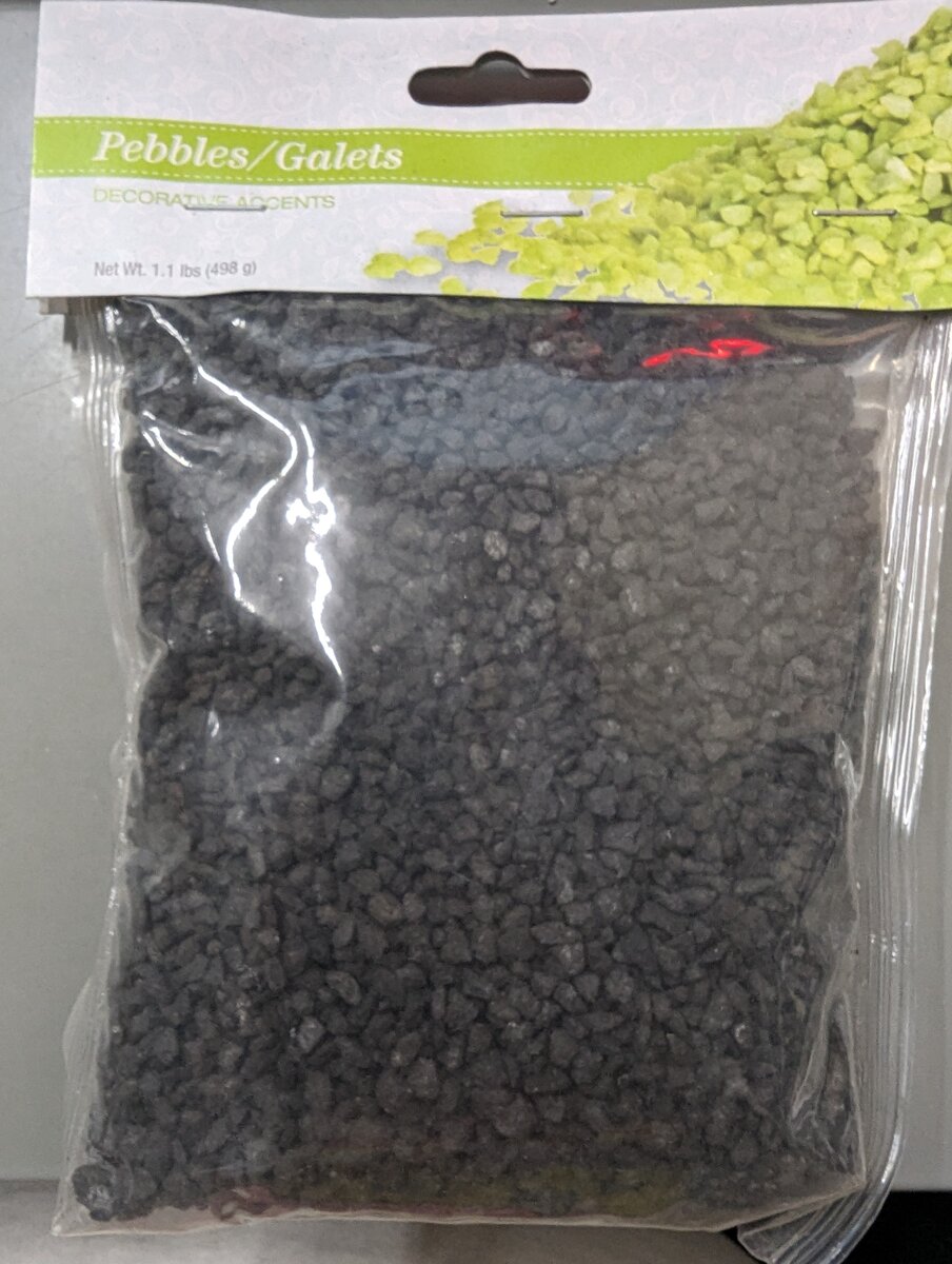 Greenbrier International 206746 Decorative Accents Dark Grey/Black Pebbles