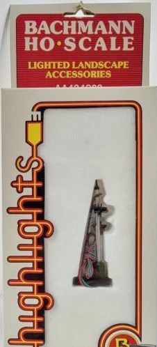 Bachmann AA424022 HO Lighted Landscape Accessories Two Light Signal