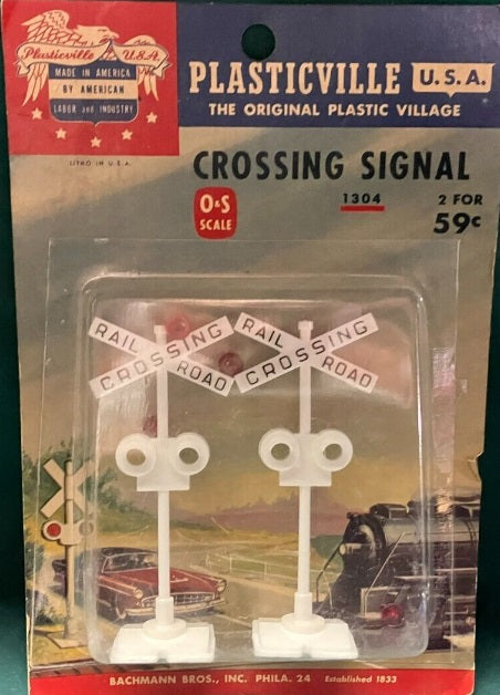 Plasticville 1304 O And S Scale Bachmann Crossing Signal (Pack of 2)
