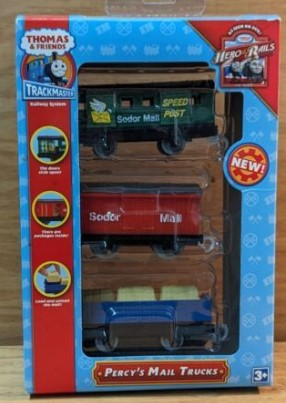 Thomas & Friends 64122 Trackmaster Railway System Percy's Mail Trucks (Set of 3)