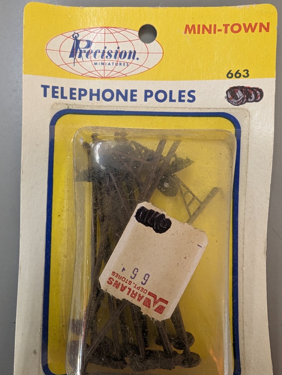 Precision Miniatures 663 HO Mini-Town Telephone Poles