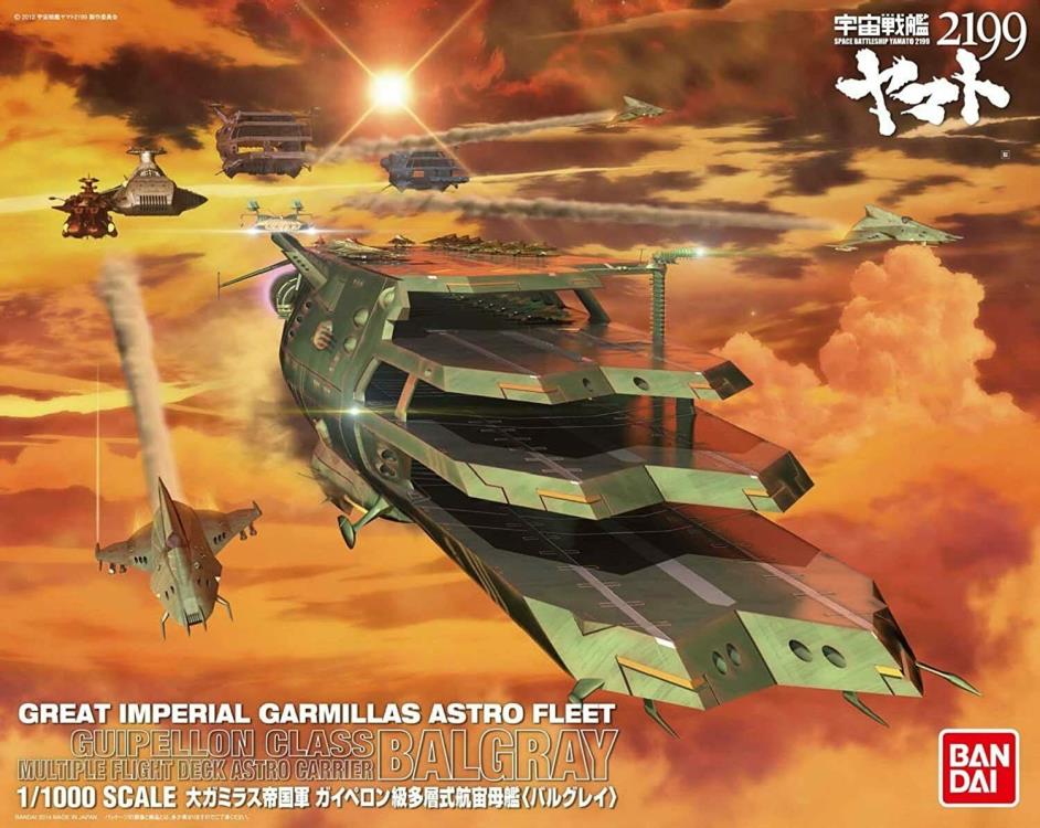 Bandai 2210342 1:1000 Balgray Space Battleship Yamato 2199 Plastic Model Kit