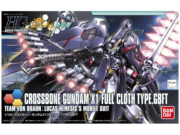 Bandai 2301522 1:144 Crossbone Gundam X1 Full Cloth TYPE.GBFT Plastic Model Kit
