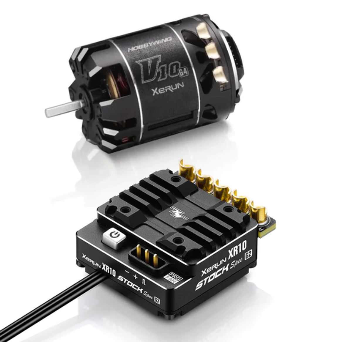 HobbyWing 38020380 Xerun Combo XR10 Stock 2S G2 ESC & V10 G3R 25.5T Motor