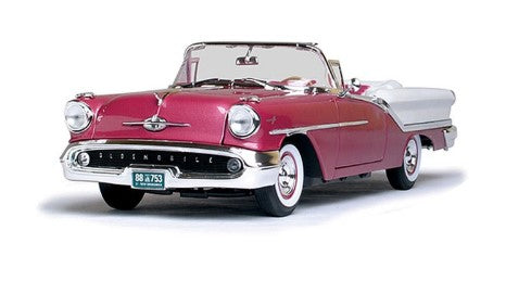 Lucky Die-Cast 92758 1:18 Road Signature 1957 Pink & White Oldsmobile Super 88