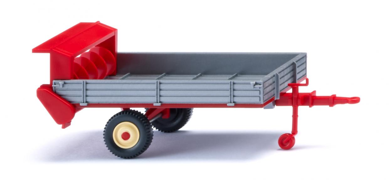 Wiking 088704 HO Silver/Carmine Red Fortuna Manure Spreader