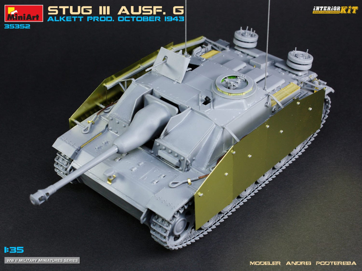 MiniArt 35352 1:35 Stug III Ausf. G Alkett Prod. October 1943 Plastic Model Kit