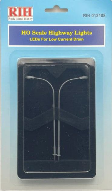 Rock Island Hobby 012108 HO Highway Lights (Pack of 2)