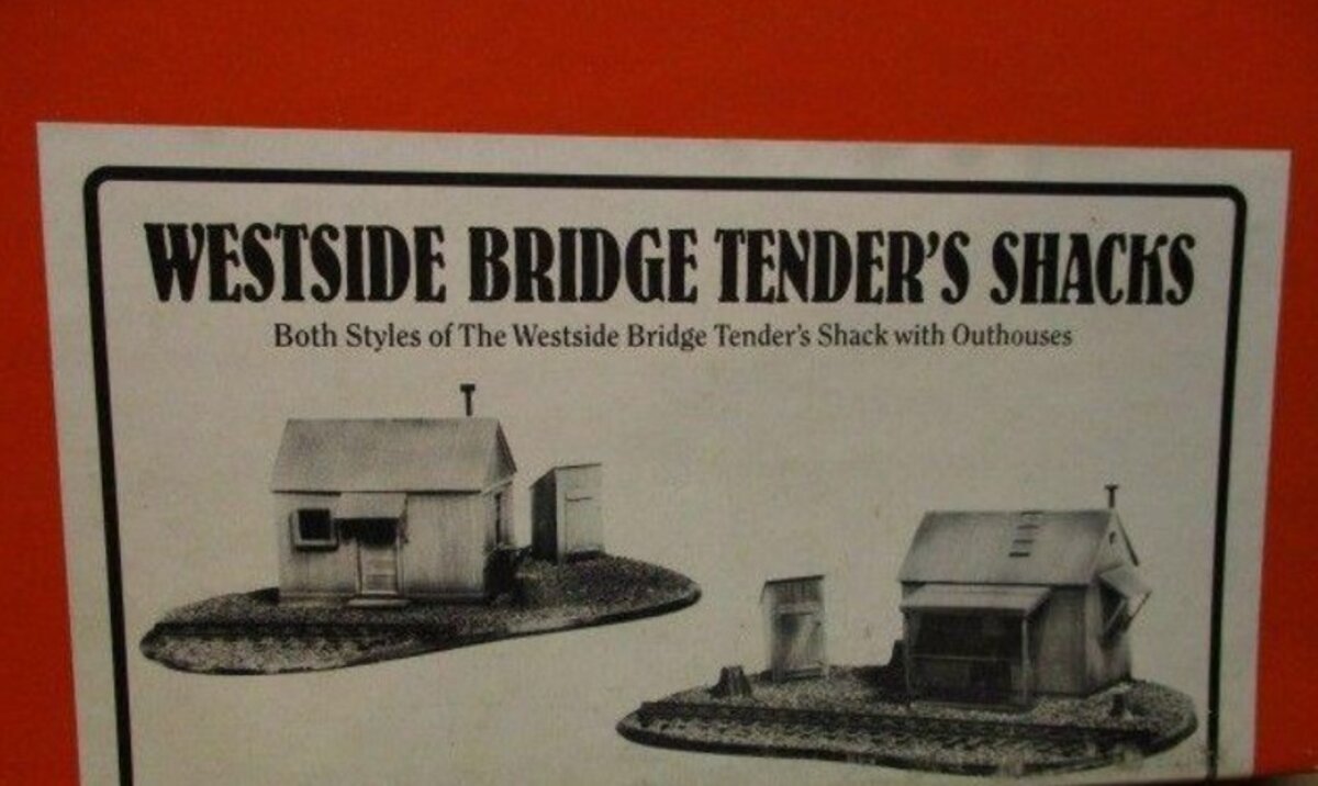 PBL SK-12 S Scale Sn3 Westside Bridge Tender''s Shacks Building Kit