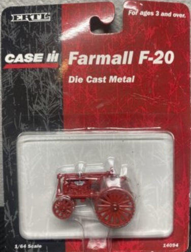 Ertl 14094 1/64 Red Tractor Farmall F-20 Die Cast Metal