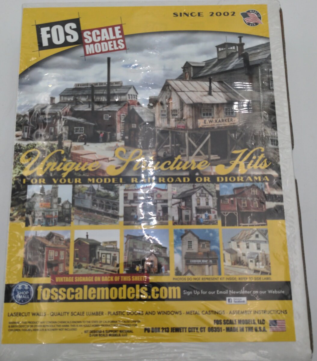 FOS Scale Limited 2002 HO Scale Wiley Waterproofing Building Kit