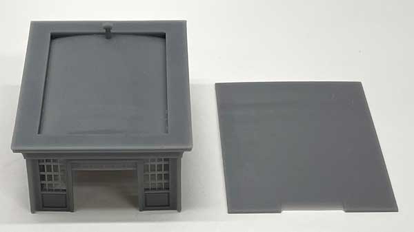 Phoenix Precision Models 30806 N Single Door Garage with Floor and Glass Kit