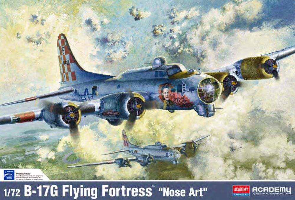 Academy 12414 1:72 Boeing B-17G Flying Fortress Aircraft Plastic Model Kit