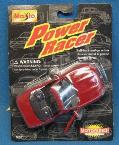 Maisto 25001 1:43 Power Racer Motorized Burgundy Mercedes Convertible