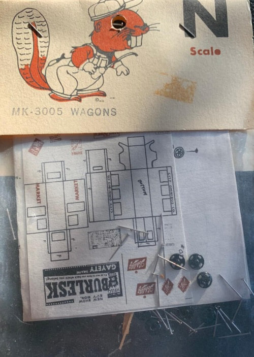 Western Railcraft MK-3005 N Scale Wgons Kit