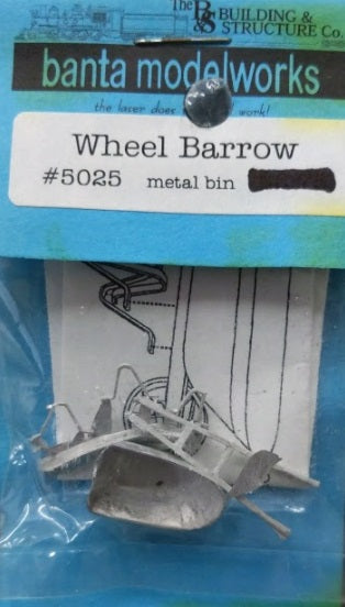 Banta Model Works 5025 S/Sn3 Wheel Barrow Metal Bin Kit