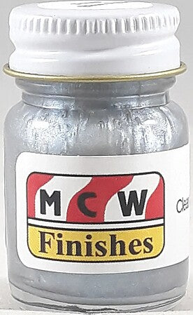MCW Finishes 1023 Clear Frost Blue Pearl Enamel Paint (Pack of 6)