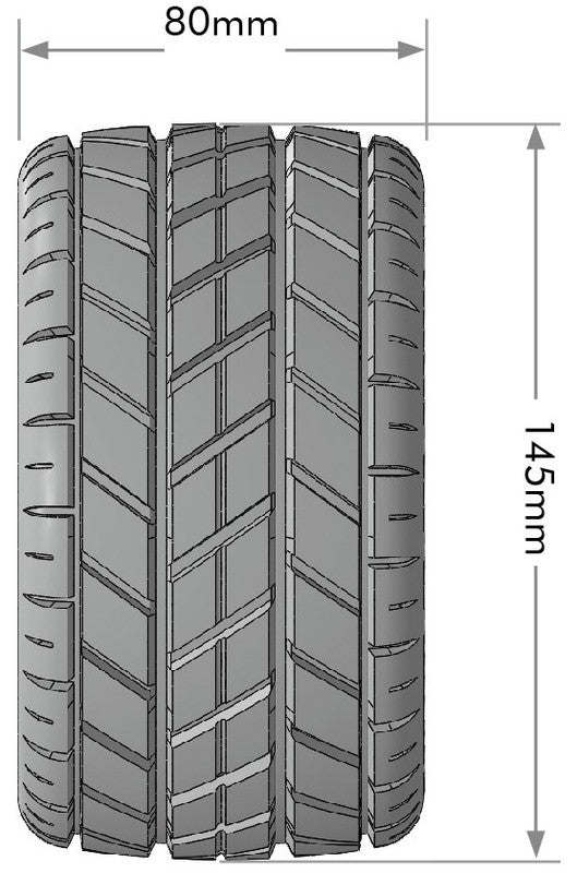 Louise R/C LT3353SB 1:8 MT-Rocket Speed Monster Truck Tires (Pack of 2)