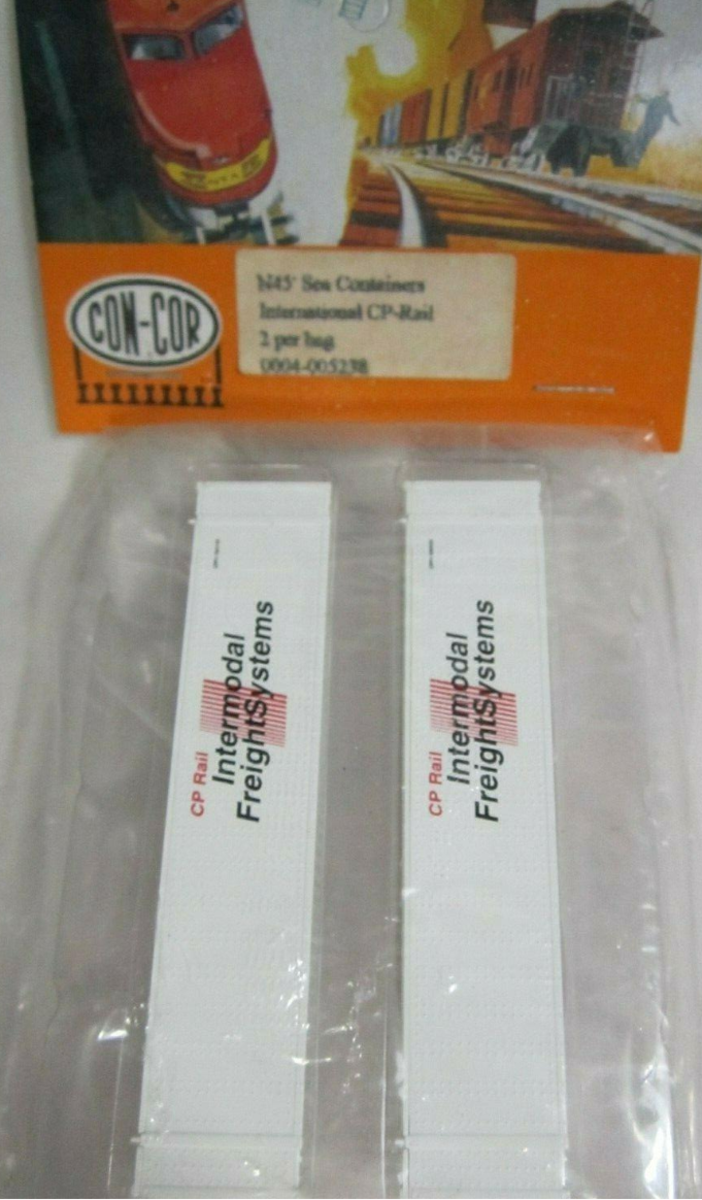 Con-Cor 0004-005238 N International CP-Rail 45'' Sea Containers (Pack of 2)