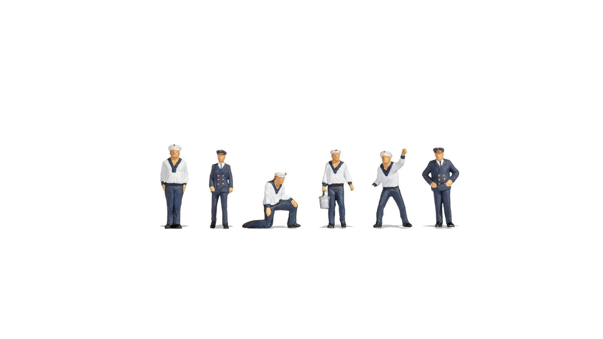 Noch 36046 N Sailors at Sea Plastic Figures (Set of 6)