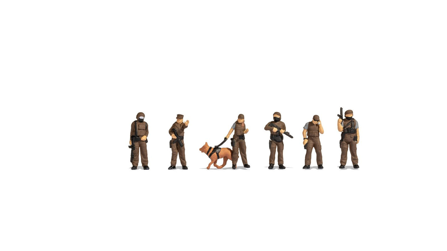 Noch 36079 N Special Police Task Force Plastic Figures (Set of 6)